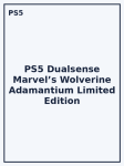 PS5 Dualsense Marvel’s Wolverine Adamantium Limited Edition