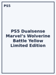 PS5 Dualsense Marvel’s Wolverine Battle Yellow Limited Edition