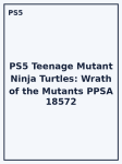 PS5 Teenage Mutant Ninja Turtles: Wrath of the Mutants