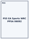 PS5 EA Sports WRC